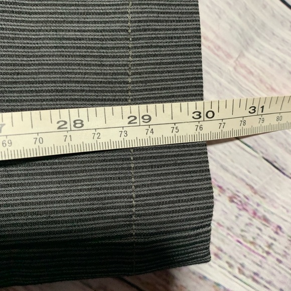 Chico’s Gray Pinstripe Trousers. Flare. Mid rise. Size 0. (S/4) - Picture 9 of 10
